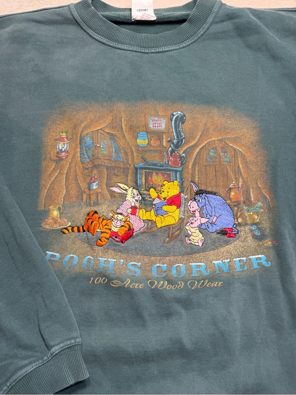 Vintage Disney Sweatshirt “Pooh’s Corner” with Embroidery - Picture 3 of 6